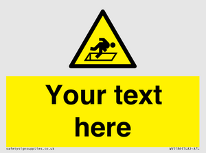 Custom Warning Hatch Sign